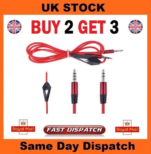 Universal red aux cable - 1m,